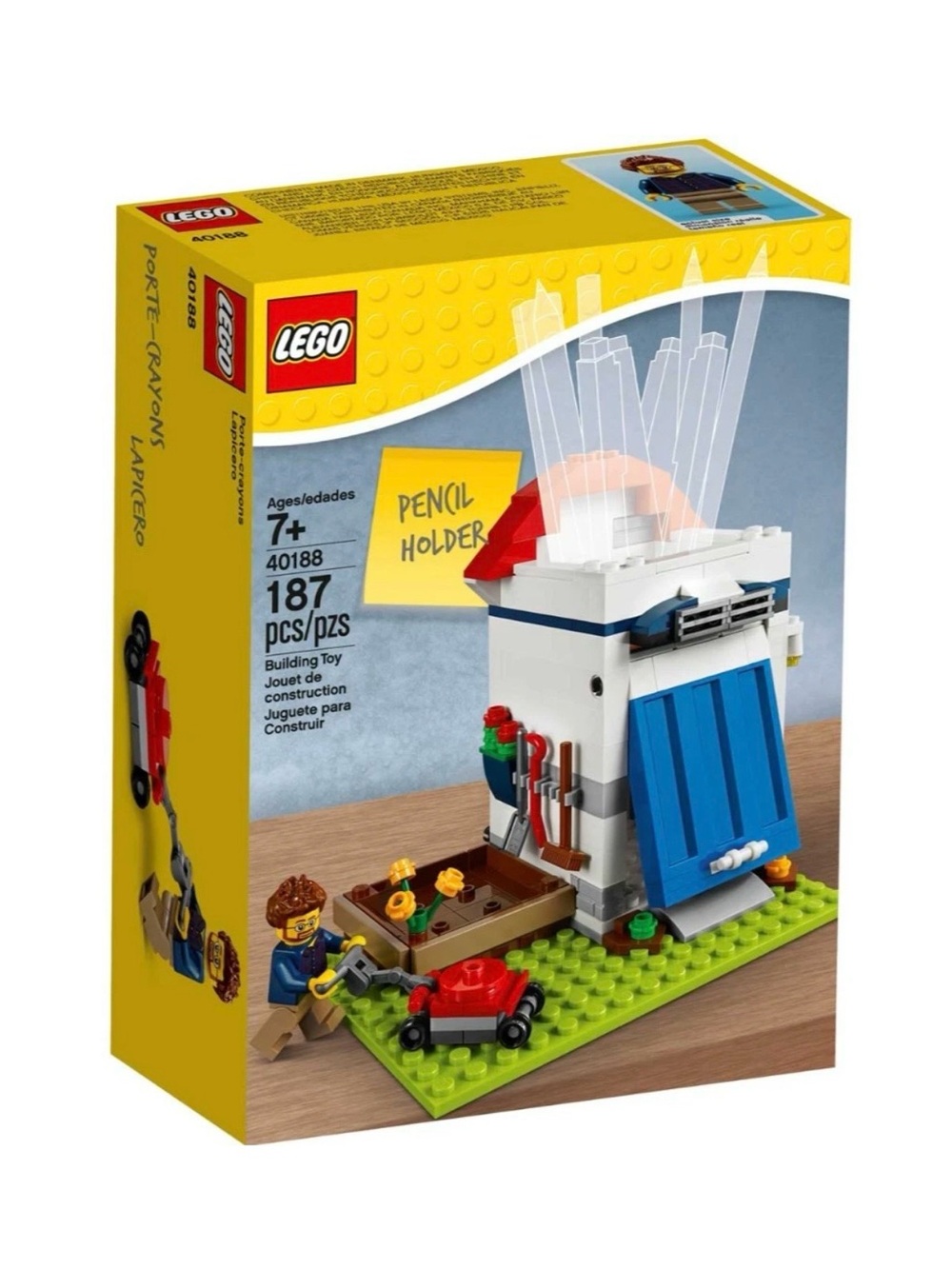 New Sealed Retired LEGO #40188 "Pencil Holder" Garden Shed 187 Pieces